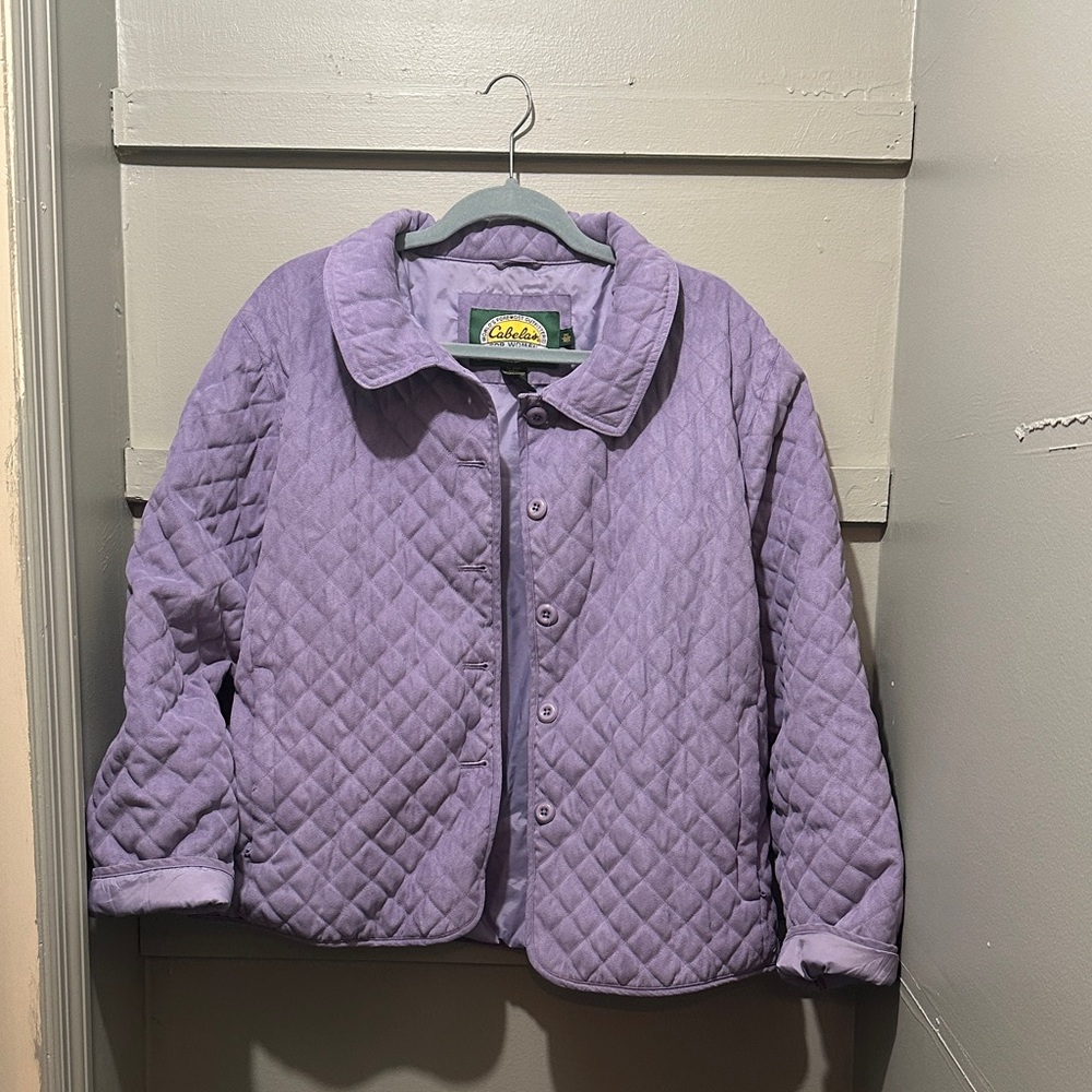 Cabela's Lavender Quilted Puffer Jacket